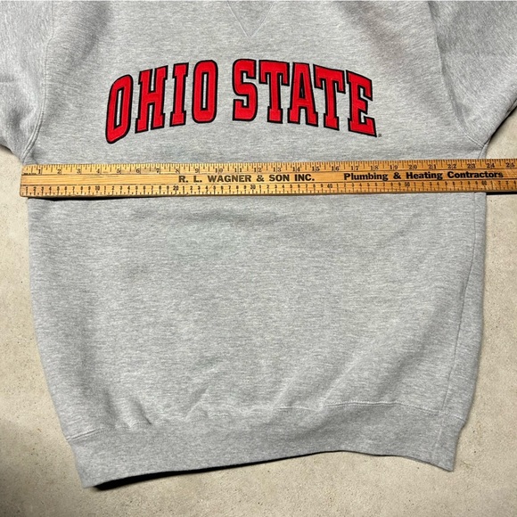 Champs Ohio State Embroidered Heathered Gray Pullover Crewneck Men’s Size Large - Picture 8 of 8